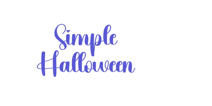 Simple Halloween Font