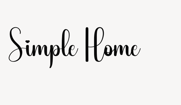 Simple Home Font