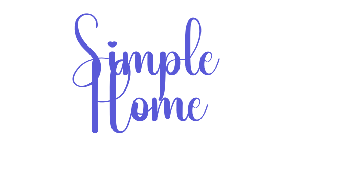 Simple Home Font