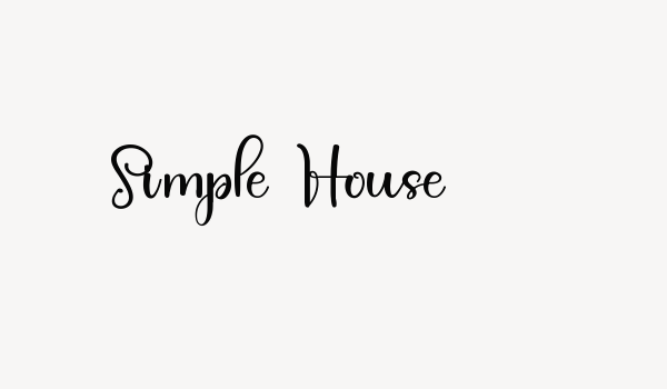 Simple House Font