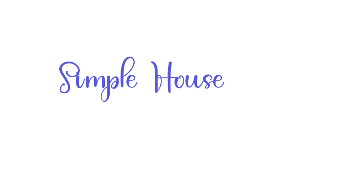 Simple House Font Download