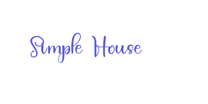 Simple House Font