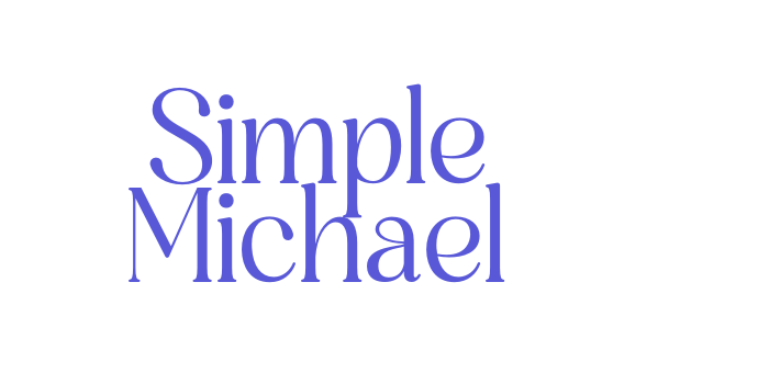 Simple Michael Font