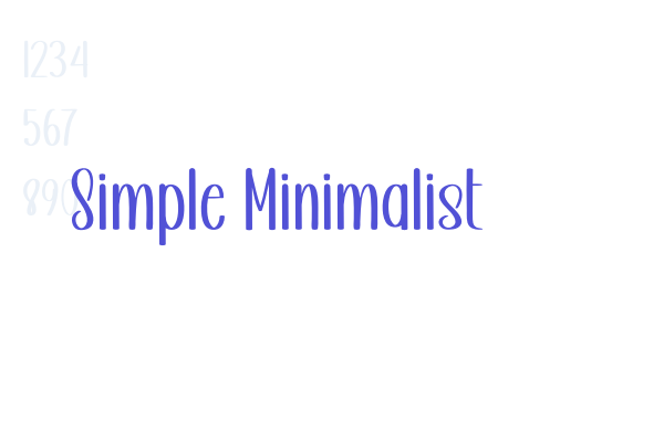 Simple Minimalist