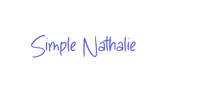 Simple Nathalie Font Download