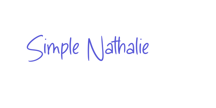 Simple Nathalie Font