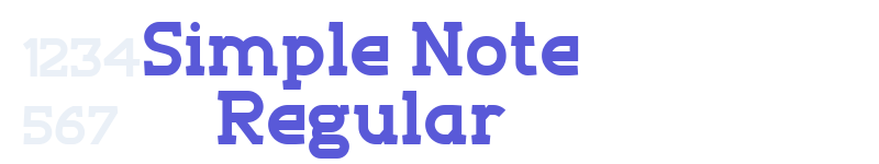 Simple Note Regular-related font