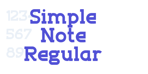 Simple Note Regular-font-download