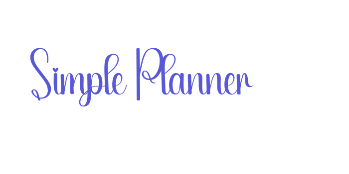 Simple Planner Font Download