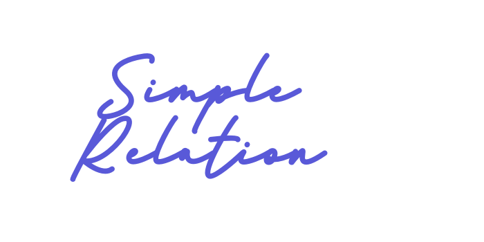 Simple Relation Font