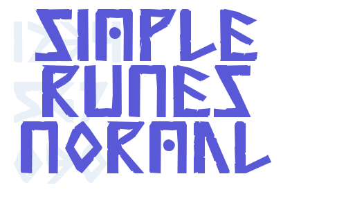 Simple Runes Normal Font Download