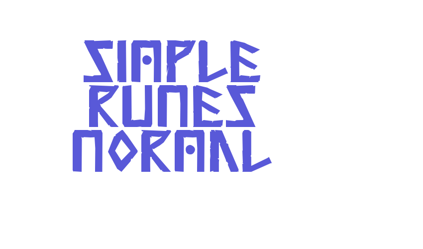 Simple Runes Normal Font Download