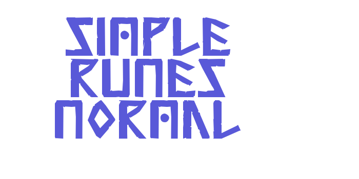 Simple Runes Normal Font Download