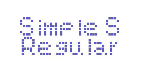 Simple S Regular Font Download