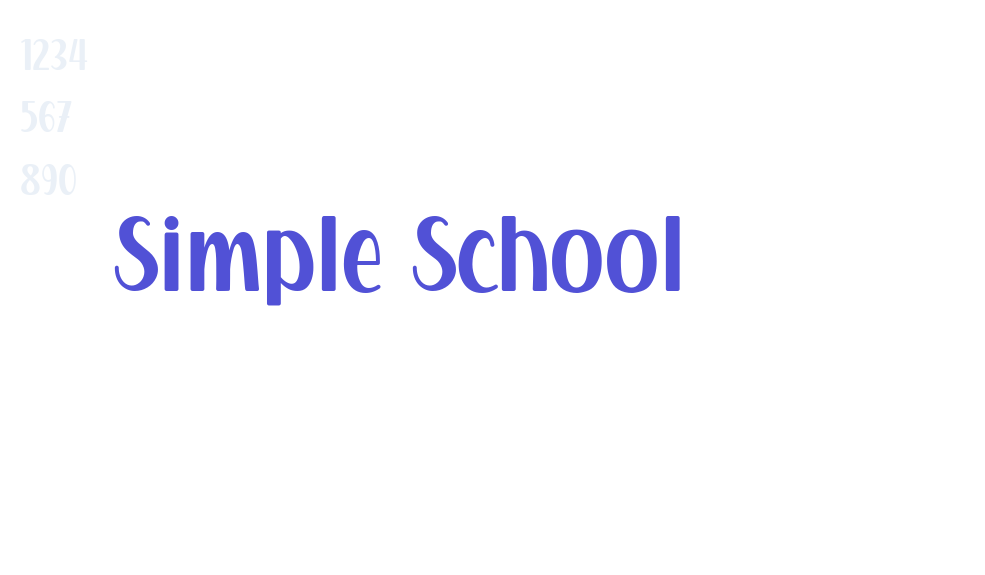 Simple School-font-download