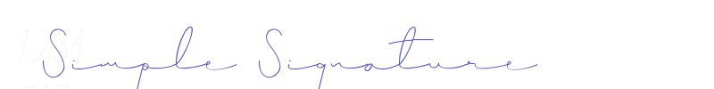 Simple Signature-font