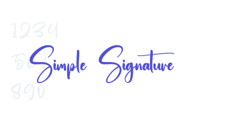 Simple Signature-font-download