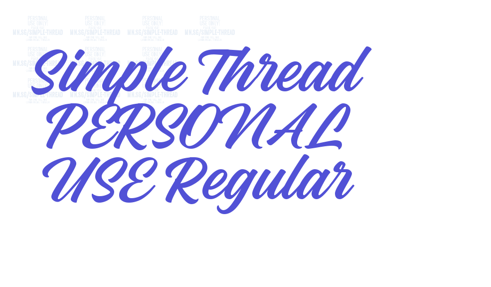 Simple Thread PERSONAL USE Regular-font-download