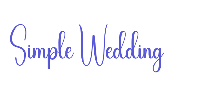 Simple Wedding Font Download