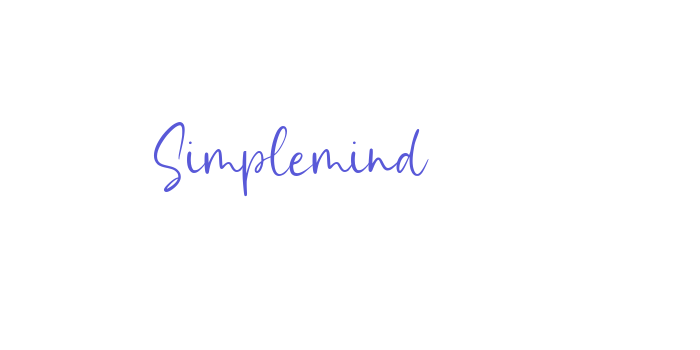 Simplemind Font