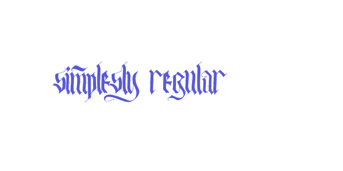 Simplesly Regular Font Download