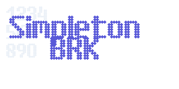 Simpleton BRK font free