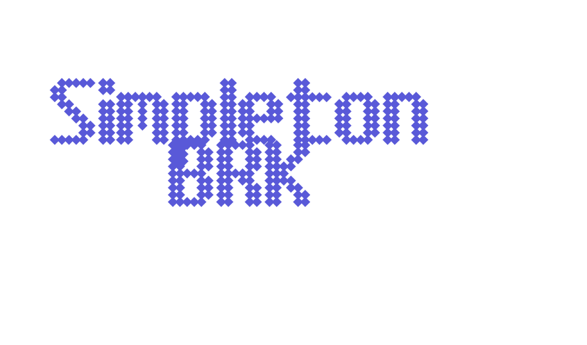 Simpleton BRK Font