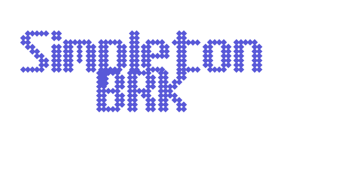 Simpleton BRK Font Download