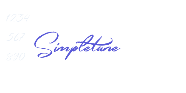 Simpletune font free