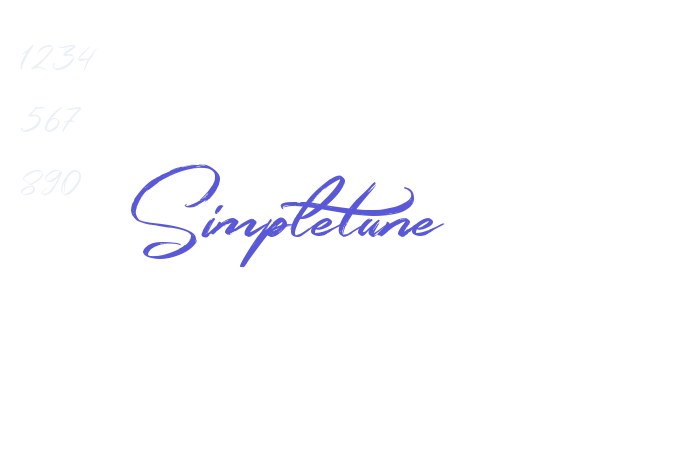 Simpletune font free