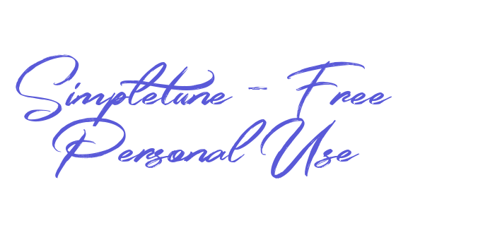 Simpletune – Free Personal Use Font Download