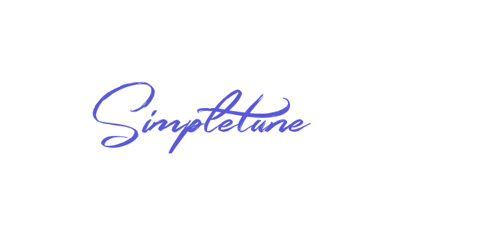 Simpletune Font Download