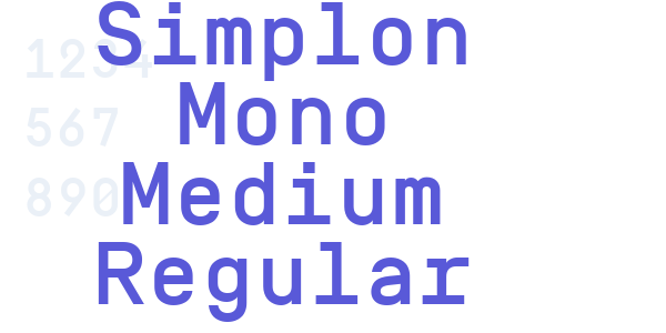 Simplon Mono Medium Regular font free