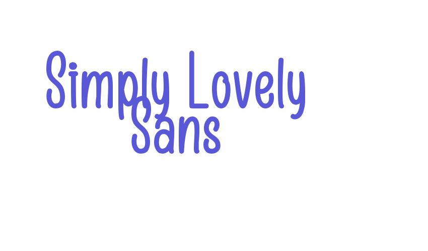 Simply Lovely Sans Font Download