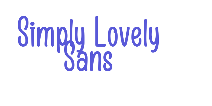 Simply Lovely Sans Font Download