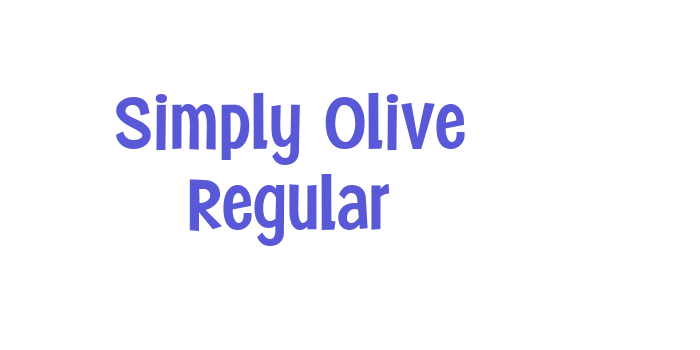 Simply Olive Regular Font Download