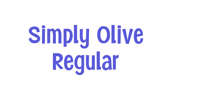 Simply Olive Regular Font