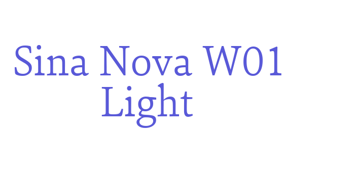 Download Sina Nova W01 Light Font