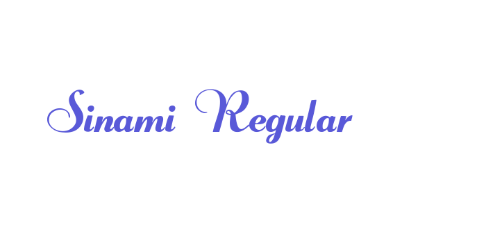 Sinami Regular Font Download