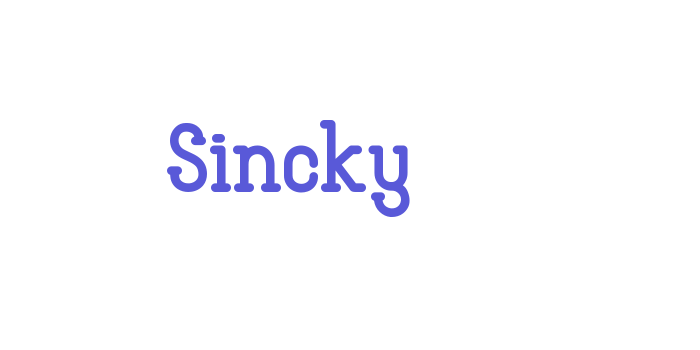 Sincky Font