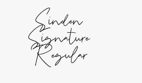 Sinden Signature Regular Font