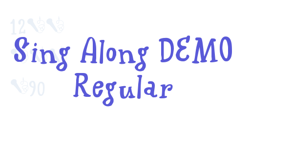 Sing Along DEMO Regular font