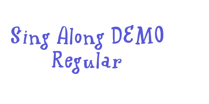 Sing Along DEMO Regular Font Download