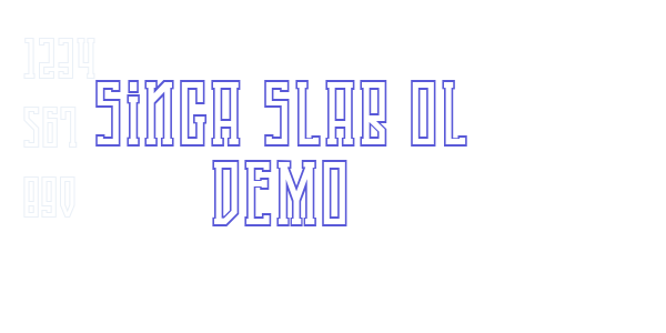 Singa Slab OL DEMO font