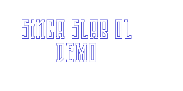 Singa Slab OL DEMO Font