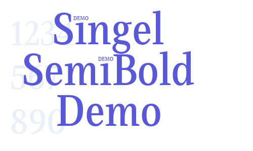 Singel SemiBold Demo Font