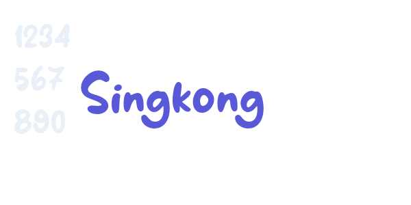 Singkong font free