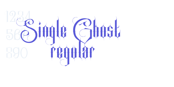 Single Ghost regular font