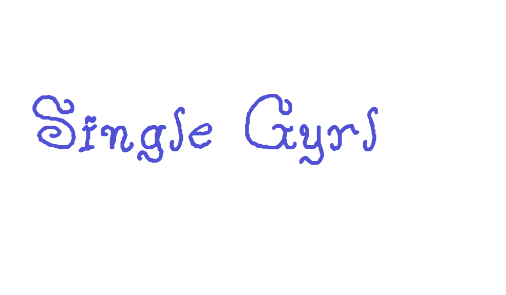 Single Gyrl-font-download