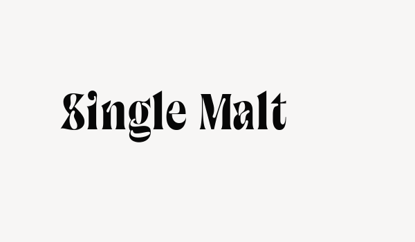 Single Malt Font